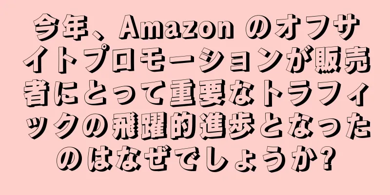 今年、Amazon のオフサイトプロモーションが販売者にとって重要なトラフィックの飛躍的進歩となったのはなぜでしょうか?