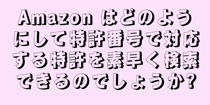 Amazon はどのようにして特許番号で対応する特許を素早く検索できるのでしょうか?