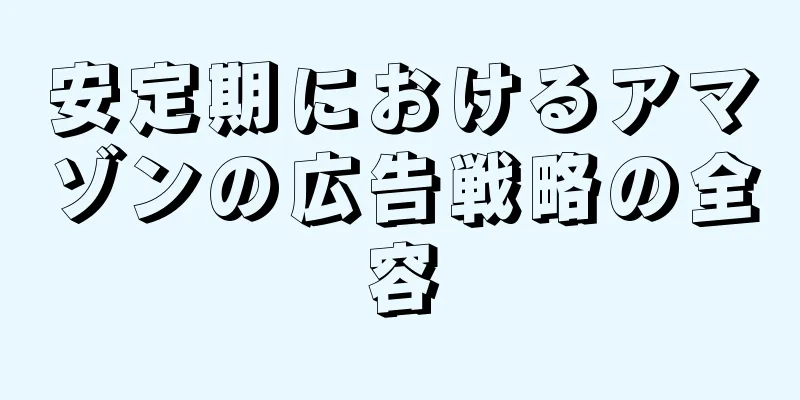安定期におけるアマゾンの広告戦略の全容