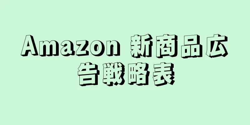 Amazon 新商品広告戦略表