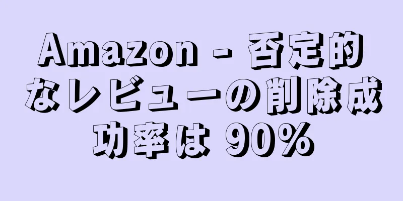 Amazon - 否定的なレビューの削除成功率は 90%