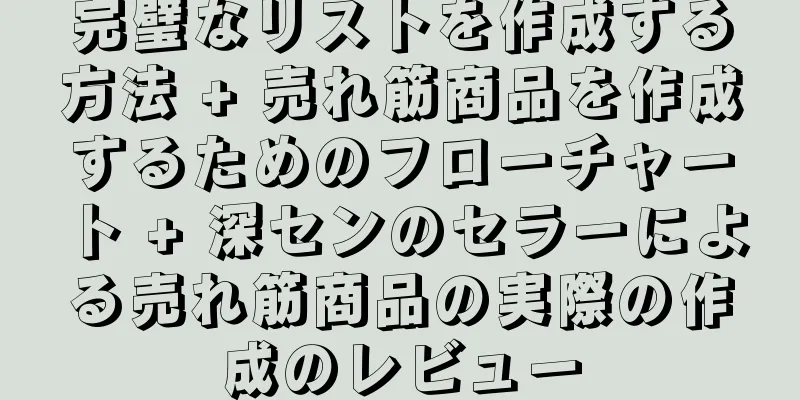 完璧なリストを作成する方法 + 売れ筋商品を作成するためのフローチャート + 深センのセラーによる売れ筋商品の実際の作成のレビュー