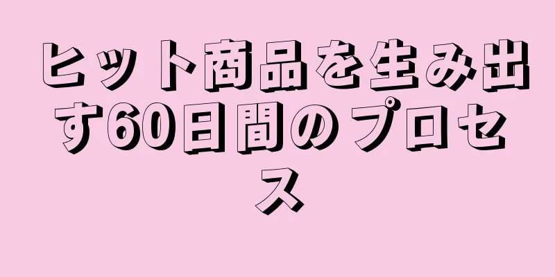 ヒット商品を生み出す60日間のプロセス