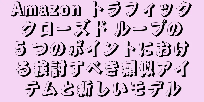 Amazon トラフィック クローズド ループの 5 つのポイントにおける検討すべき類似アイテムと新しいモデル