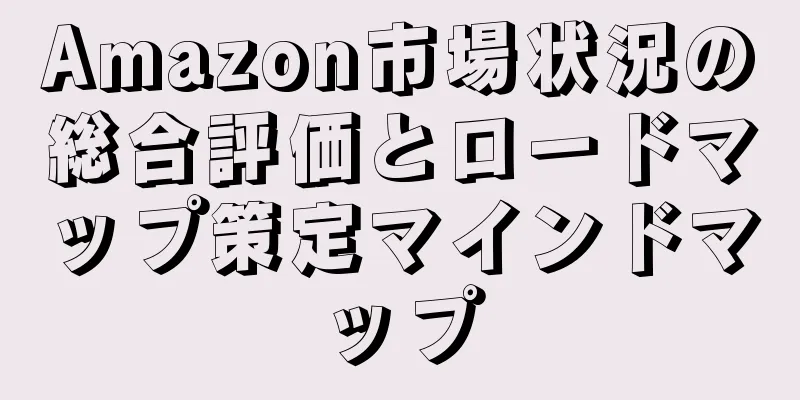Amazon市場状況の総合評価とロードマップ策定マインドマップ