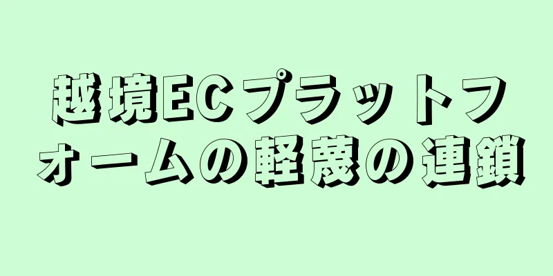 越境ECプラットフォームの軽蔑の連鎖