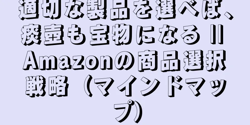 適切な製品を選べば、痰壺も宝物になる || Amazonの商品選択戦略（マインドマップ）