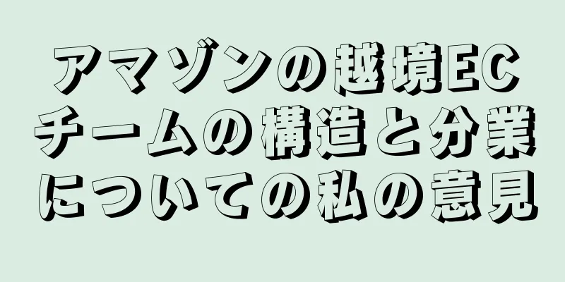 アマゾンの越境ECチームの構造と分業についての私の意見