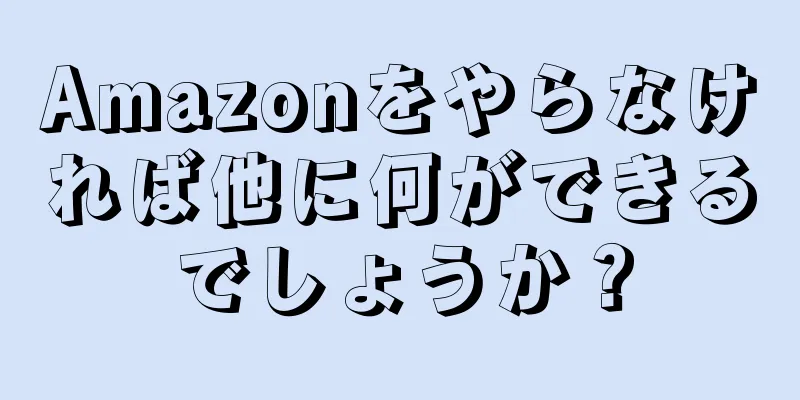 Amazonをやらなければ他に何ができるでしょうか？