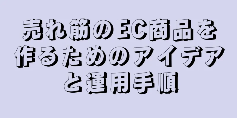 売れ筋のEC商品を作るためのアイデアと運用手順