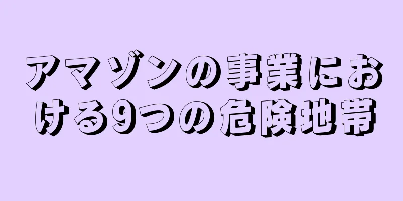 アマゾンの事業における9つの危険地帯