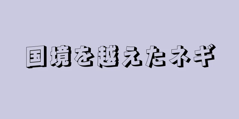 国境を越えたネギ
