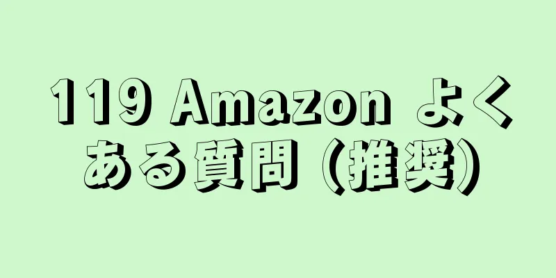 119 Amazon よくある質問 (推奨)
