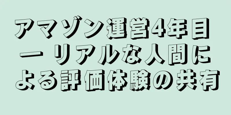 アマゾン運営4年目 ― リアルな人間による評価体験の共有