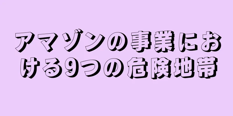 アマゾンの事業における9つの危険地帯