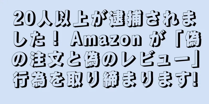 20人以上が逮捕されました！ Amazon が「偽の注文と偽のレビュー」行為を取り締まります!