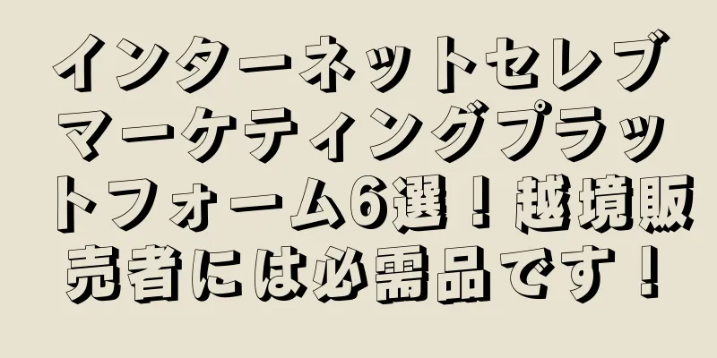 インターネットセレブマーケティングプラットフォーム6選！越境販売者には必需品です！