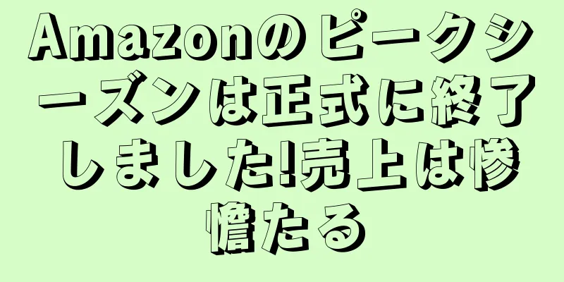 Amazonのピークシーズンは正式に終了しました!売上は惨憺たる
