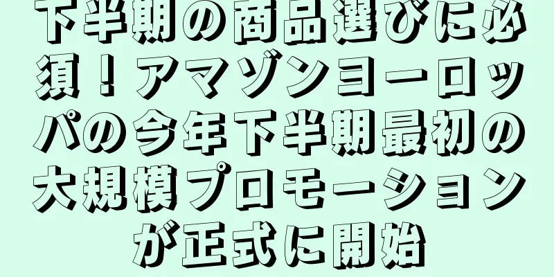 下半期の商品選びに必須！アマゾンヨーロッパの今年下半期最初の大規模プロモーションが正式に開始